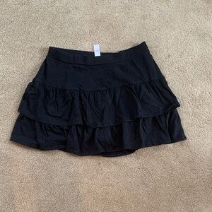 Black Tiered Women's Skirt